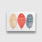 Feathers Painting Painting - Meri Deewar 3 : 2 Horizontal Premium Wall Art Canvas by MeriDeewar