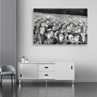 Fireworks on the Night of the Fourth of July painting - Meri Deewar 3 : 2 Horizontal Premium Wall Art Canvas by MeriDeewar