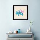 Fish Painting - Meri Deewar 1 : 1 Square Premium Wall Art Canvas by MeriDeewar