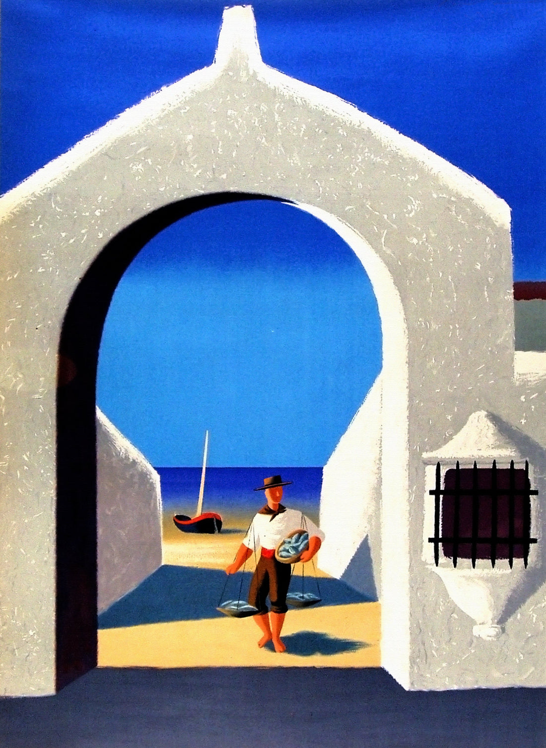 Fisherman from Spain vintage poster Poster A3 / Poster Premium Wall Art Canvas by MeriDeewar
