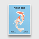 Fishpond Painting 3 : 4.2 Vertical Premium Wall Art Canvas by MeriDeewar