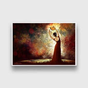 Flamenco Paiting - Meri Deewar Vertical Art New Premium Wall Art Canvas by MeriDeewar
