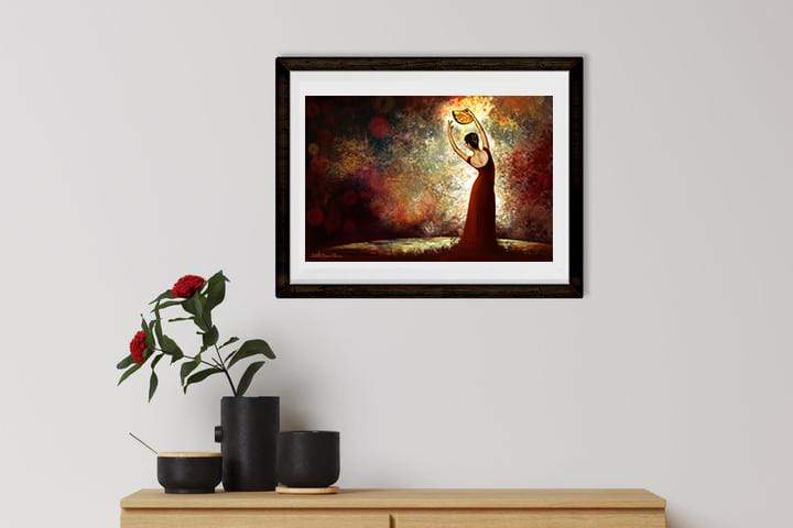 Flamenco Paiting - Meri Deewar Vertical Art New Premium Wall Art Canvas by MeriDeewar