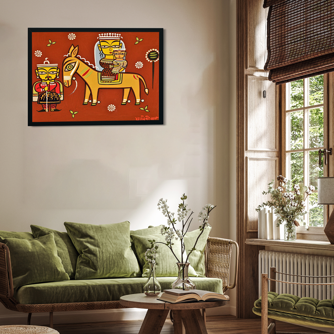 Flight to Egypt Painting 3 : 2 Horizontal Premium Wall Art Canvas by MeriDeewar