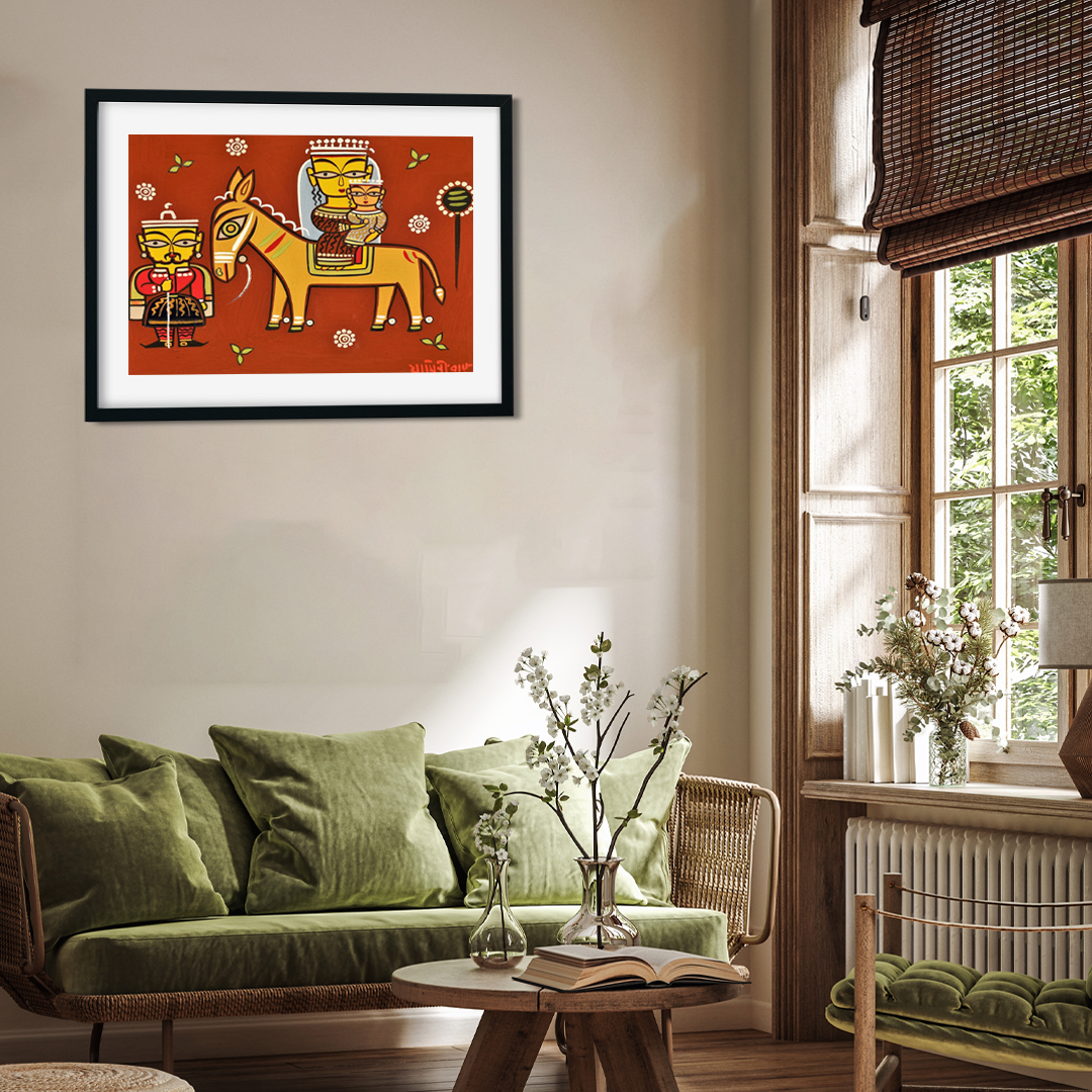 Flight to Egypt Painting 3 : 2 Horizontal Premium Wall Art Canvas by MeriDeewar