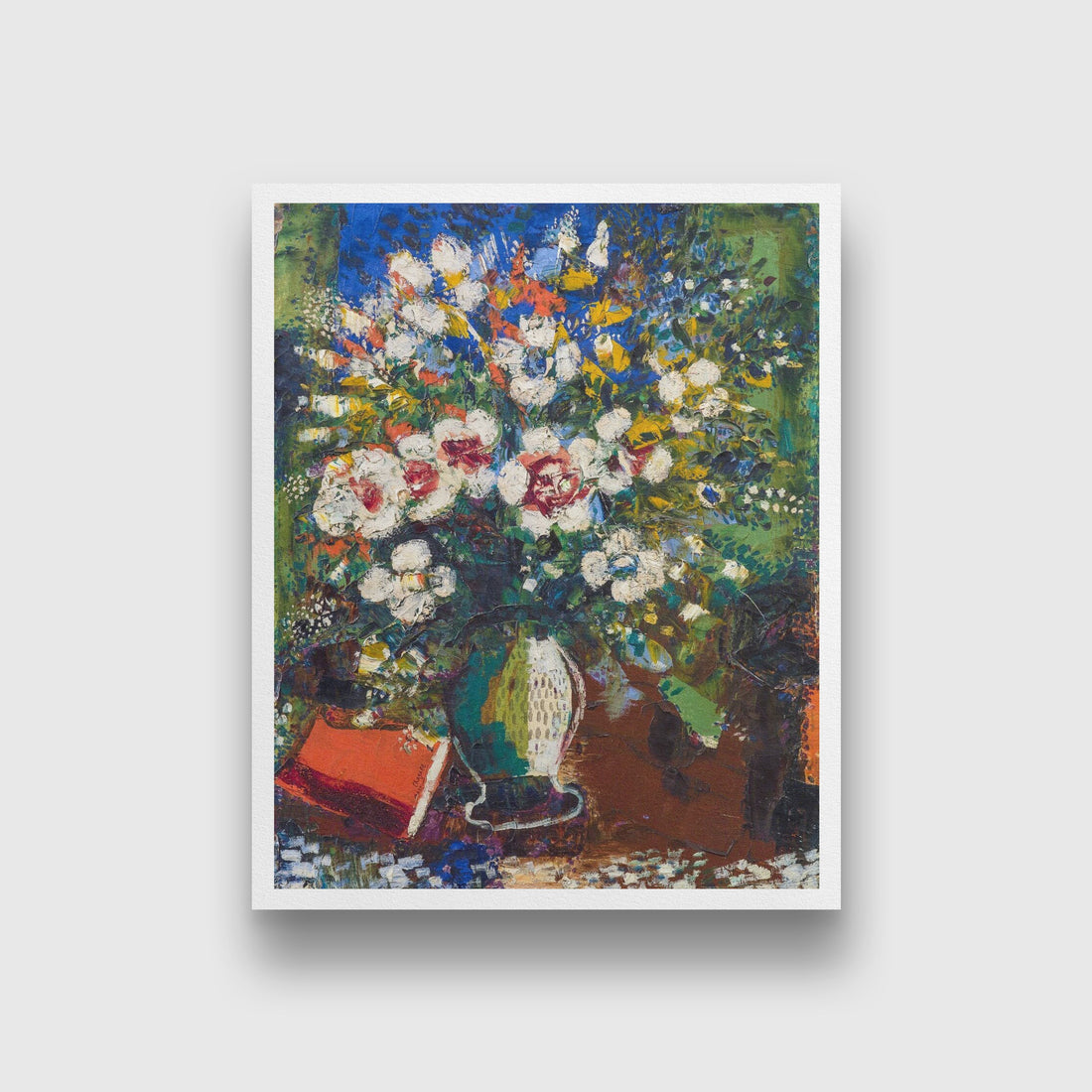 Flowers Painting - Meri Deewar 4 :5 Vertical Premium Wall Art Canvas by MeriDeewar