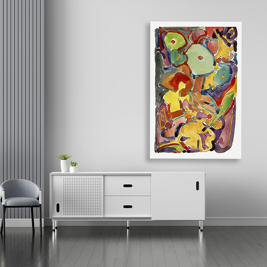 Flowers Reijer Stolk Painting - Meri Deewar 2 : 3 Vertical Premium Wall Art Canvas by MeriDeewar