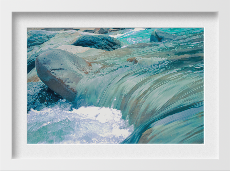 Flowing waters Painting - Meri Deewar 3 : 2 Horizontal Premium Wall Art Canvas by MeriDeewar