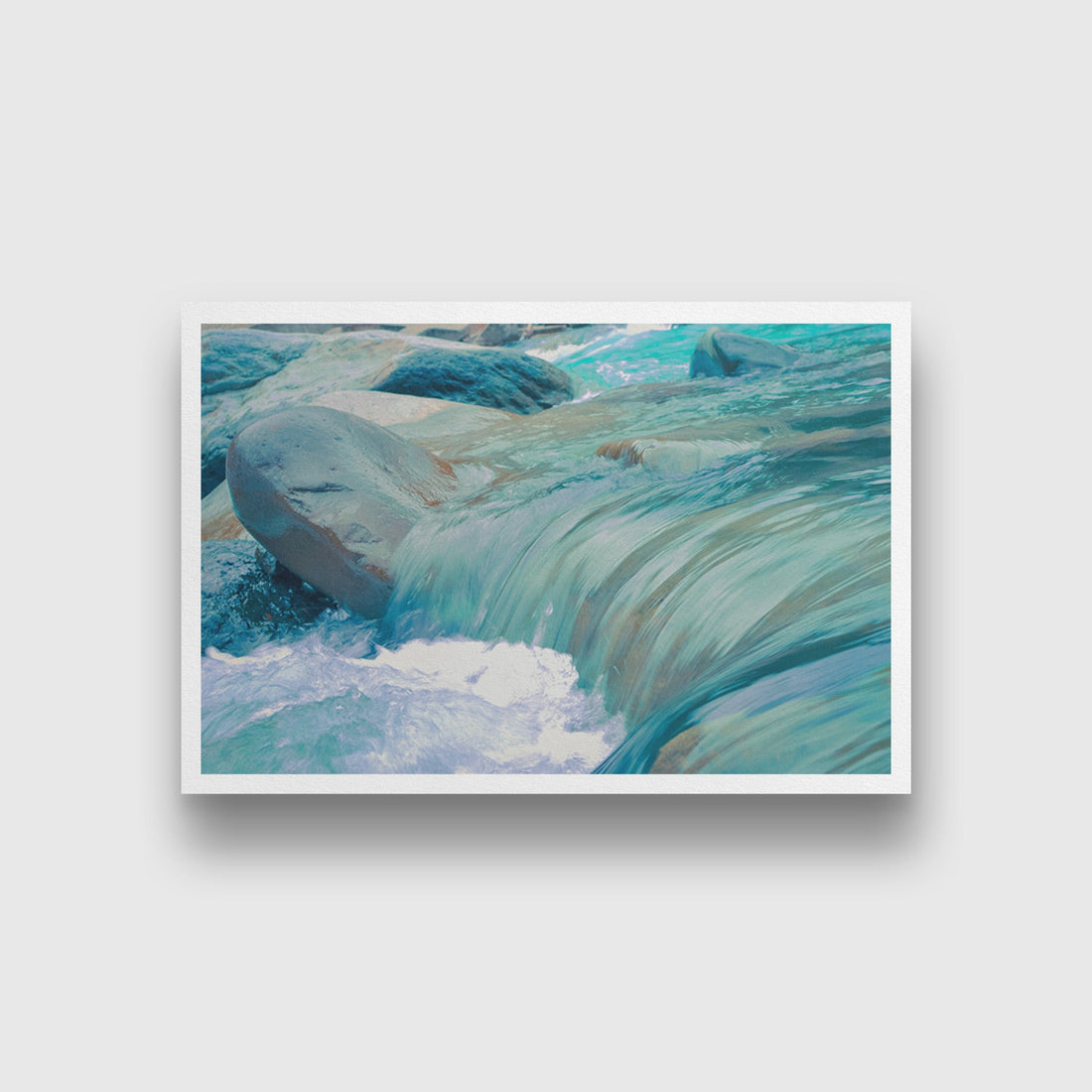 Flowing waters Painting - Meri Deewar 3 : 2 Horizontal Premium Wall Art Canvas by MeriDeewar