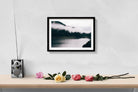 Fog by the lake Painting - Meri Deewar 3 : 2 Horizontal Premium Wall Art Canvas by MeriDeewar