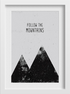Follow the Mountains  Art Painting - Meri Deewar 2 : 3 Vertical Premium Wall Art Canvas by MeriDeewar