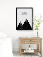 Follow the Mountains  Art Painting - Meri Deewar 2 : 3 Vertical Premium Wall Art Canvas by MeriDeewar