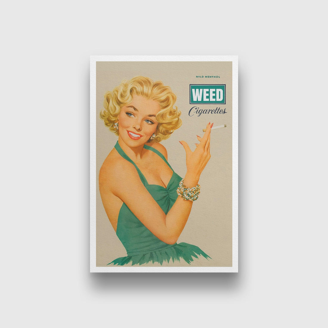 For the love of weed Art Painting - Meri Deewar 2 : 3 Vertical Premium Wall Art Canvas by MeriDeewar