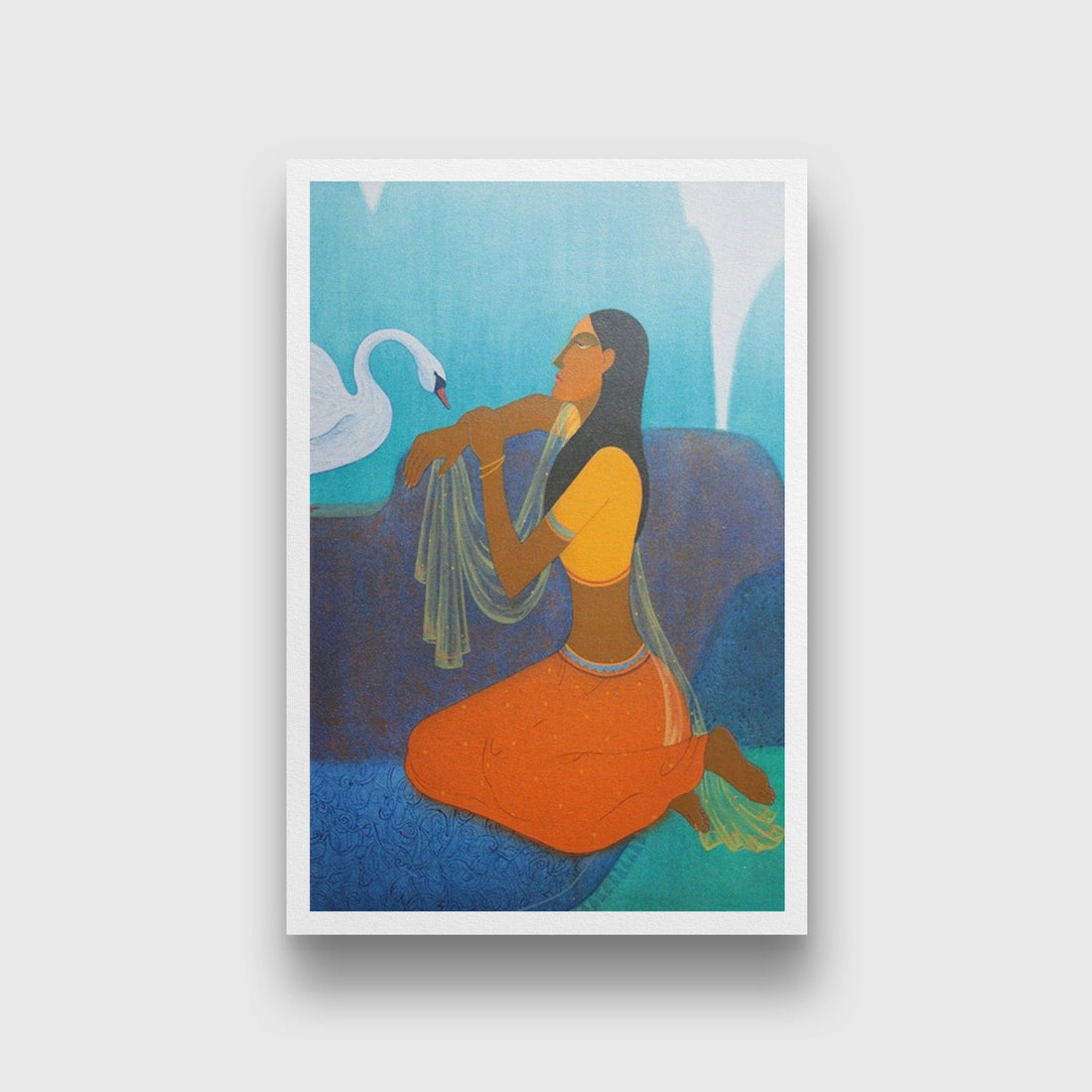 Forms of Beauty II Painting - Meri Deewar 2 : 3 Vertical Premium Wall Art Canvas by MeriDeewar