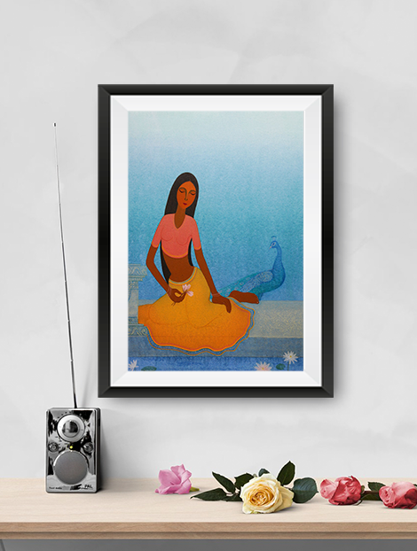 Forms of Beauty Painting - Meri Deewar 2 : 3 Vertical Premium Wall Art Canvas by MeriDeewar