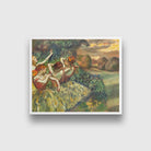 Four Dancers Painting - Meri Deewar 1 : 1 Square Premium Wall Art Canvas by MeriDeewar