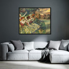 Four Dancers Painting - Meri Deewar 1 : 1 Square Premium Wall Art Canvas by MeriDeewar