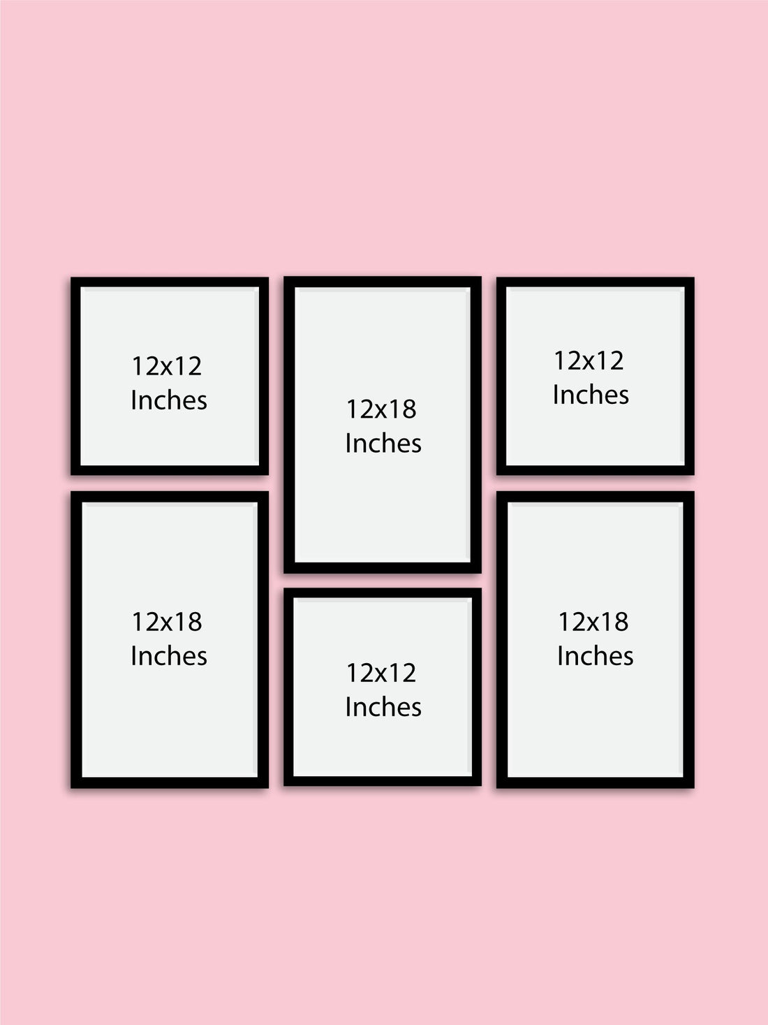 Framed Wall Collection - Five Framed Wall Collection Premium Wall Art Canvas by MeriDeewar
