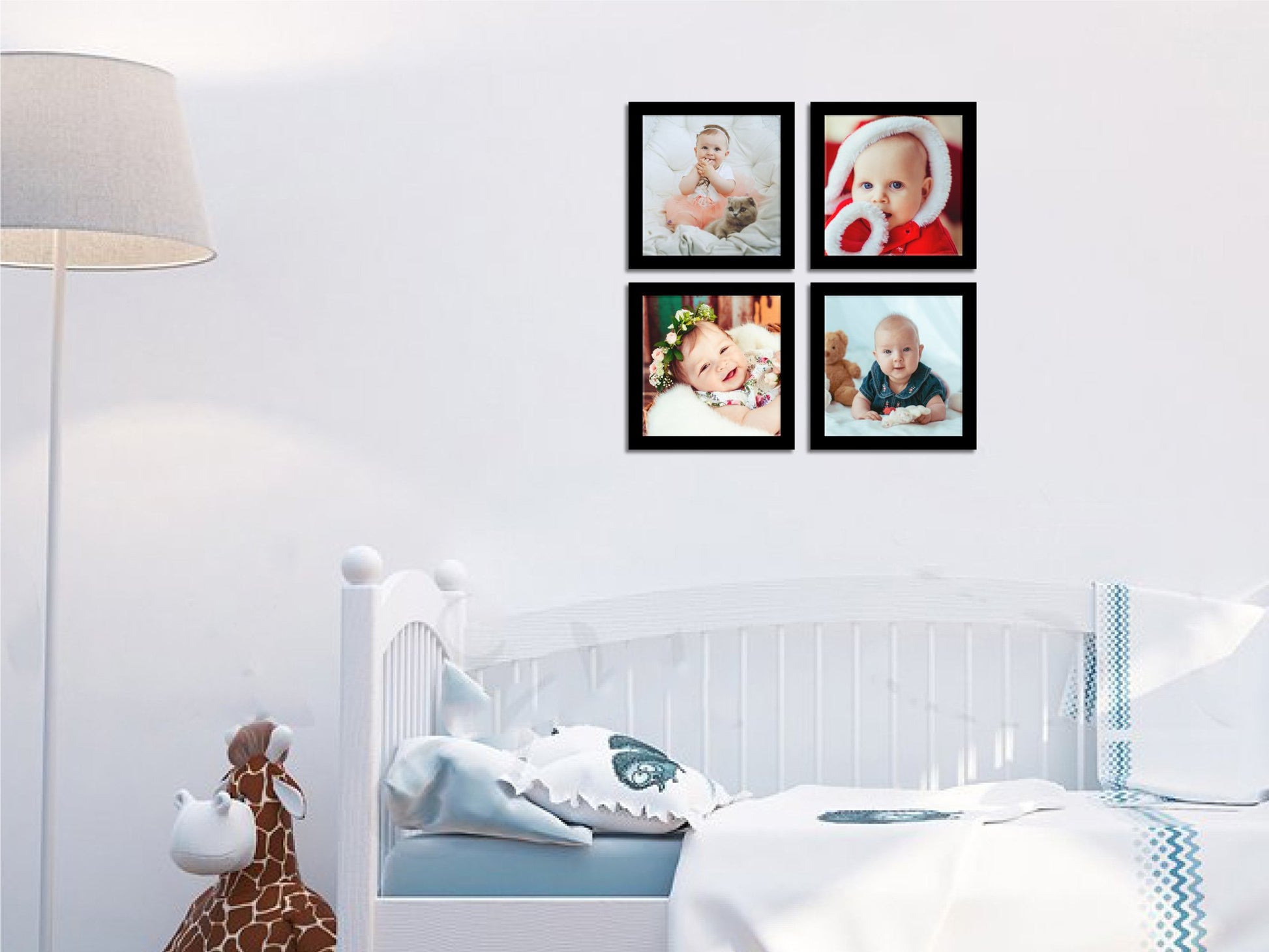 Framed Wall Collection - Four Framed Wall Collection Premium Wall Art Canvas by MeriDeewar