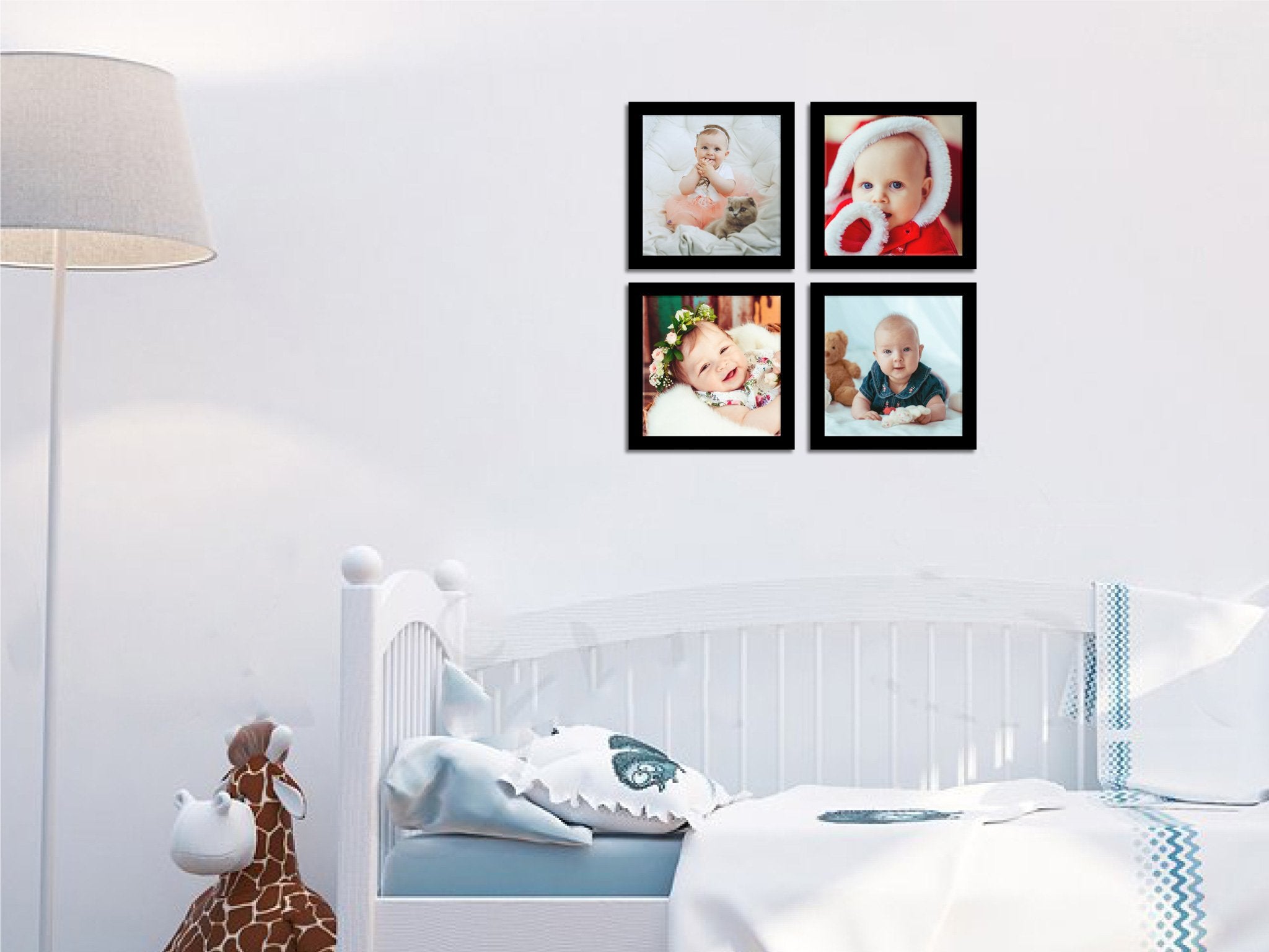 Framed Wall Collection - Four Framed Wall Collection Premium Wall Art Canvas by MeriDeewar