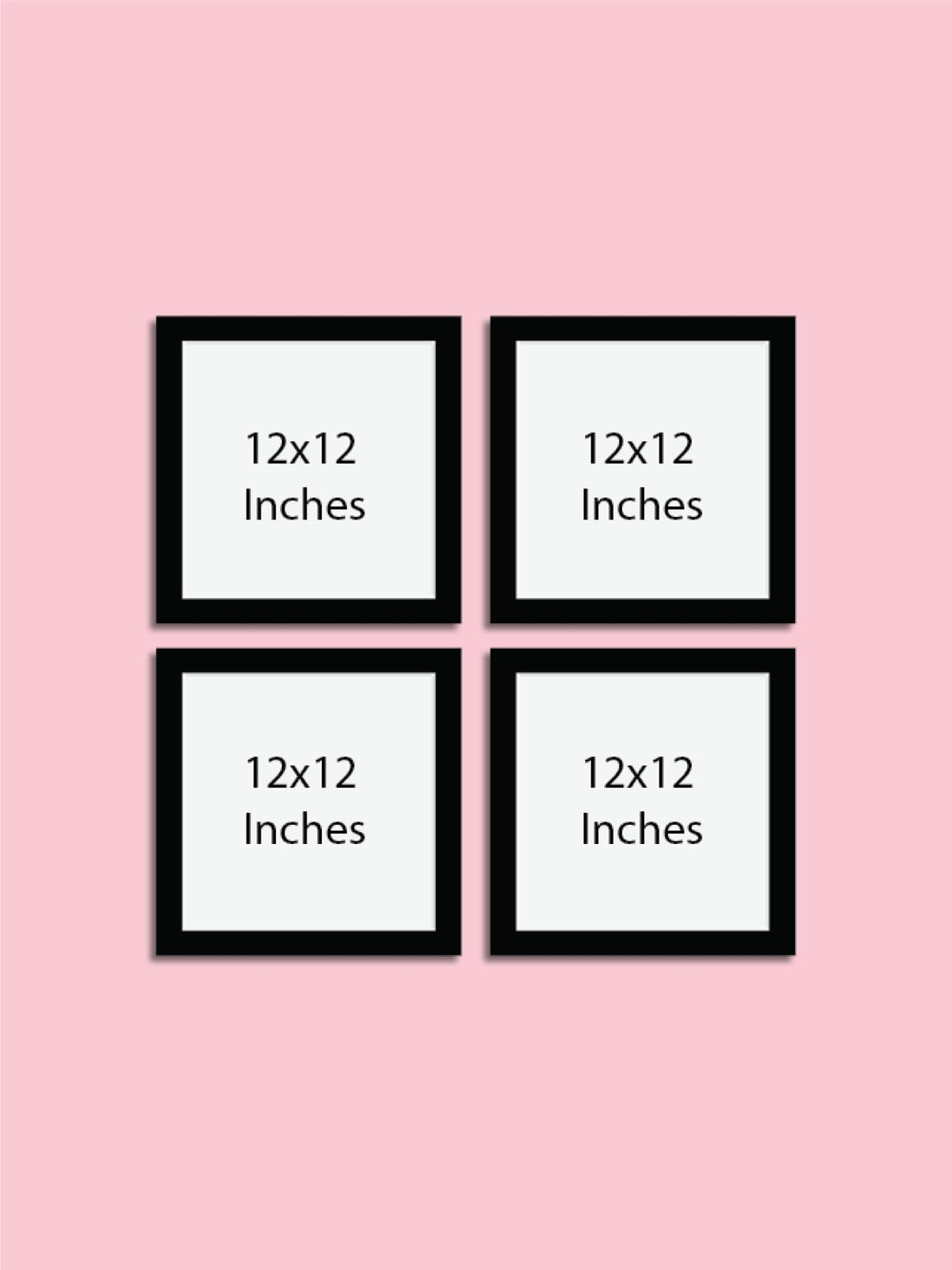 Framed Wall Collection - Four Framed Wall Collection Premium Wall Art Canvas by MeriDeewar
