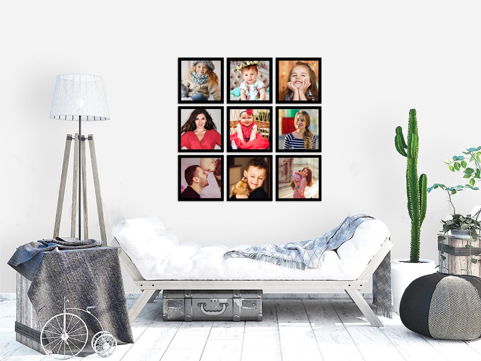 Framed Wall Collection - Ten Framed Wall Collection Premium Wall Art Canvas by MeriDeewar