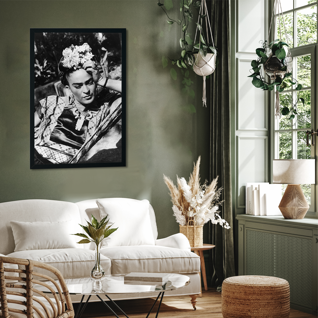 Frida Kahlo Artwork Painting 2 : 3 Vertical Premium Wall Art Canvas by MeriDeewar