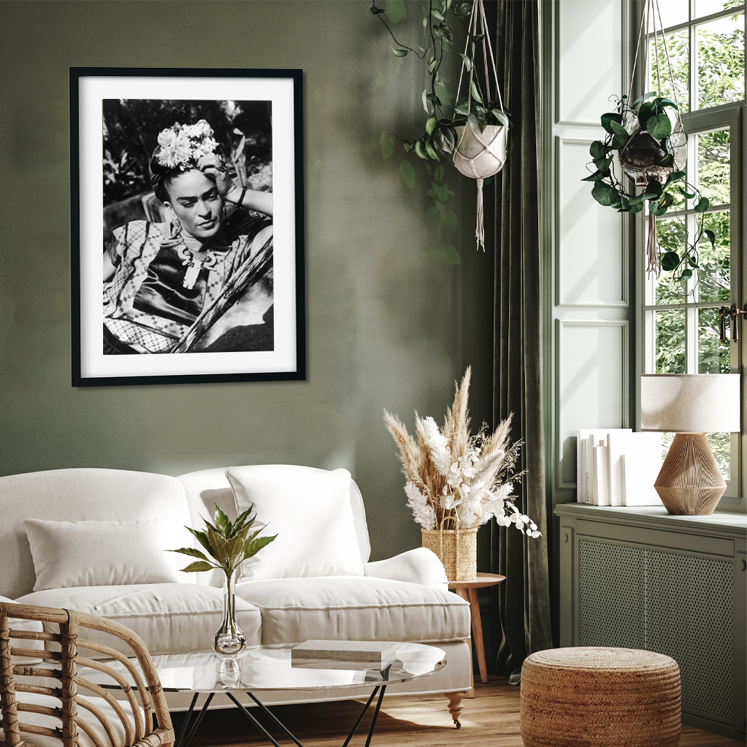 Frida Kahlo Artwork Painting 2 : 3 Vertical Premium Wall Art Canvas by MeriDeewar