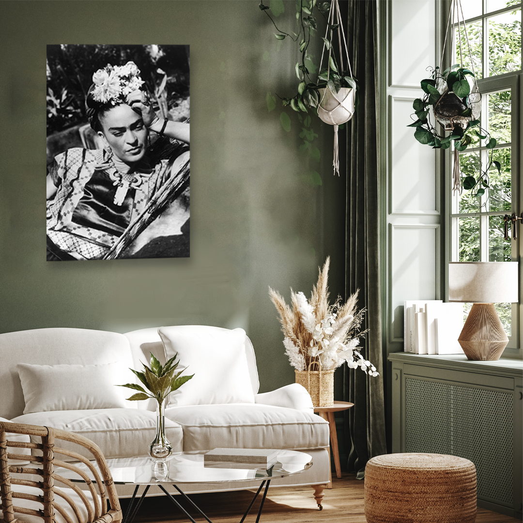 Frida Kahlo Artwork Painting 2 : 3 Vertical Premium Wall Art Canvas by MeriDeewar
