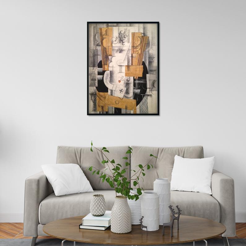 Fruit Dish Ace of Clubs Painting - Meri Deewar 3 : 4 Vertical Premium Wall Art Canvas by MeriDeewar