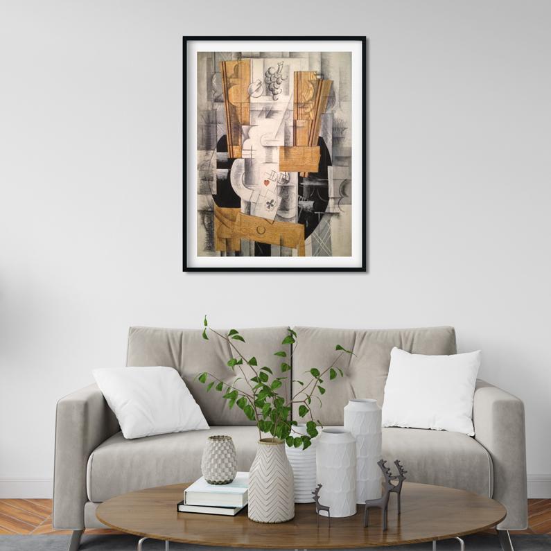 Fruit Dish Ace of Clubs Painting - Meri Deewar 3 : 4 Vertical Premium Wall Art Canvas by MeriDeewar