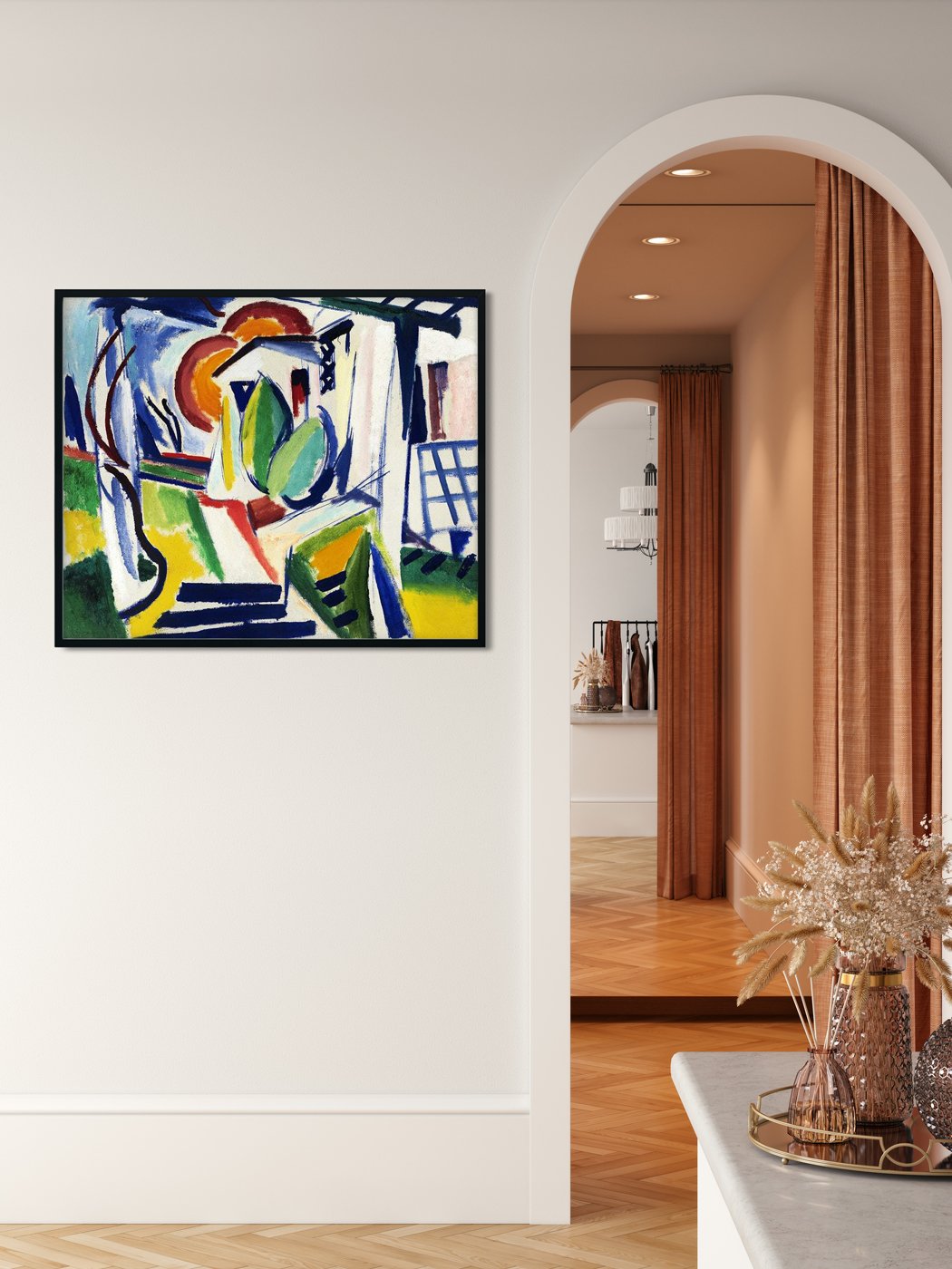 Fugue Henry Lyman Saÿen Painting - MeriDeewar 6 : 5 Horizontal Premium Wall Art Canvas by MeriDeewar