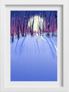 Full Moon Night Painting - Meri Deewar 2 : 3 Vertical Premium Wall Art Canvas by MeriDeewar