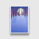 Full Moon Night Painting - Meri Deewar 2 : 3 Vertical Premium Wall Art Canvas by MeriDeewar