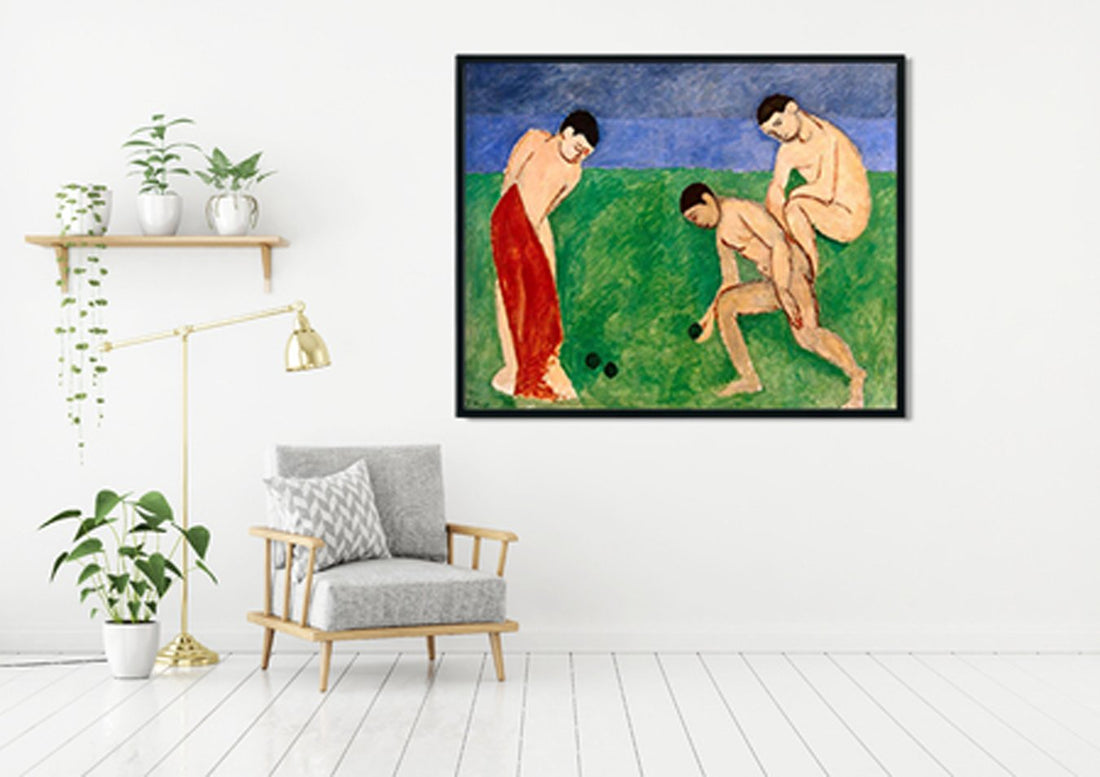 Game of bowls Painting - Meri Deewar 4 :5 Vertical Premium Wall Art Canvas by MeriDeewar