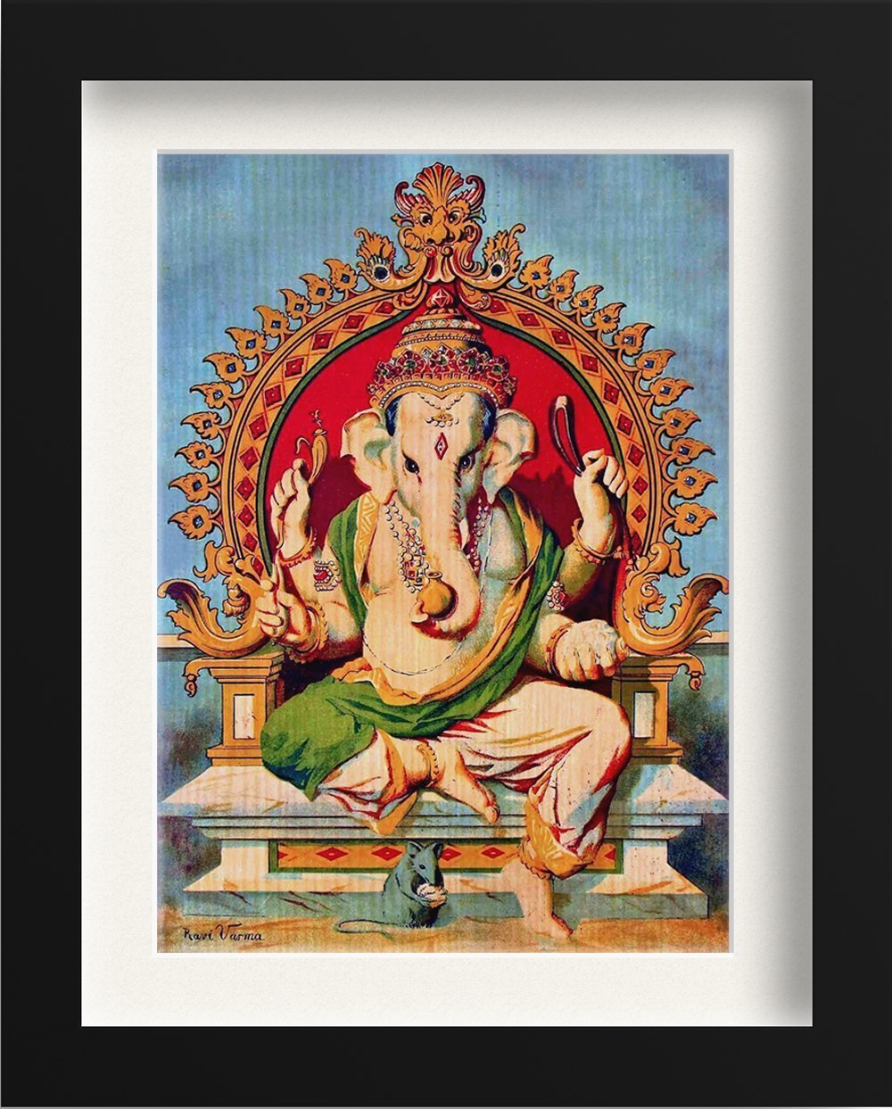 Ganapati Painting - Meri Deewar 3 : 4.2 Vertical Premium Wall Art Canvas by MeriDeewar