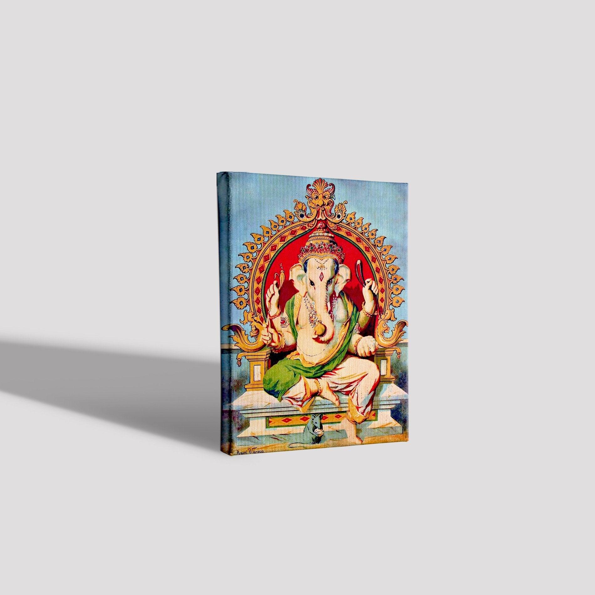 Ganapati Painting - Meri Deewar 3 : 4.2 Vertical Premium Wall Art Canvas by MeriDeewar