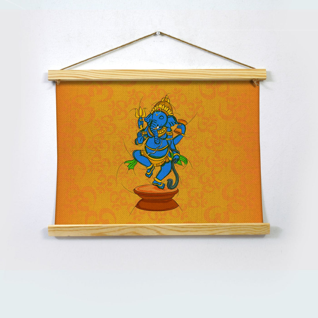Ganesha Hanging Canvas Painting - Meri Deewar Hanging Canvas Premium Wall Art Canvas by MeriDeewar