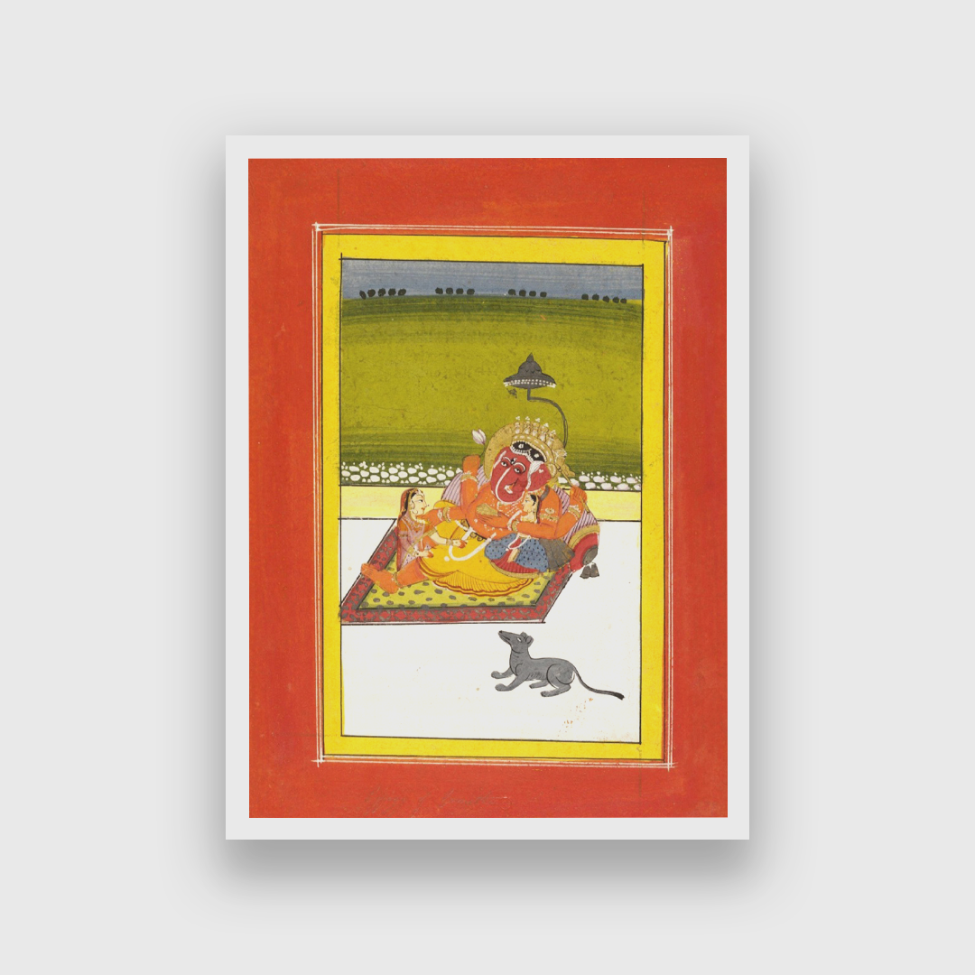 Ganesha Painting 2 : 3 Vertical Premium Wall Art Canvas by MeriDeewar