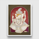 Ganesha Painting 3 : 4 Vertical Premium Wall Art Canvas by MeriDeewar