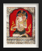Ganeshji Painting - Meri Deewar 2 : 3 Vertical Premium Wall Art Canvas by MeriDeewar
