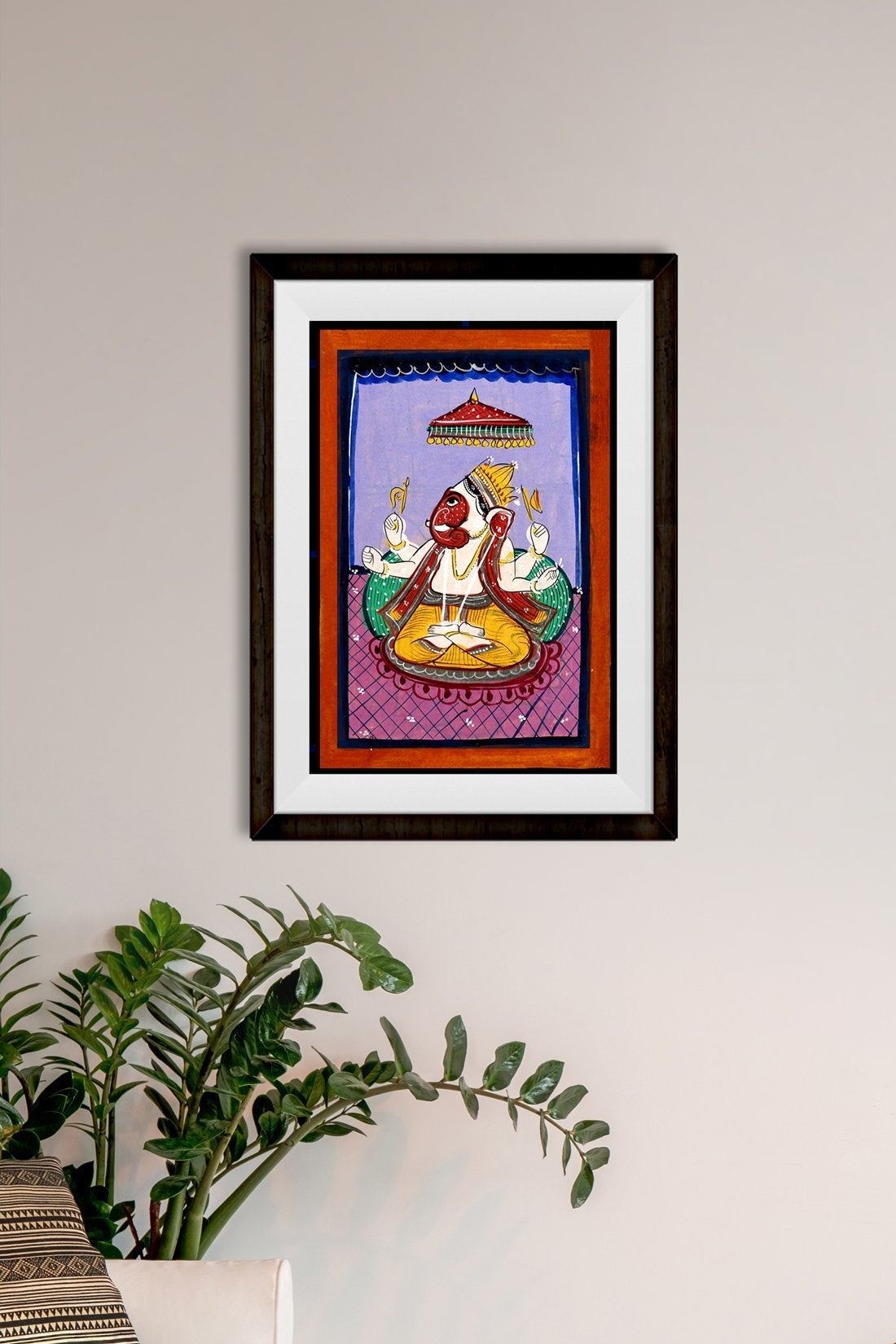 Ganeshji Painting - Meri Deewar 2 : 3 Vertical Premium Wall Art Canvas by MeriDeewar