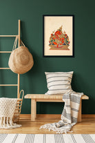 Ganpati Painting 4 :5 Vertical Premium Wall Art Canvas by MeriDeewar
