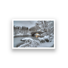 Gapstow Bridge Central Park New York Wall Painting 3 : 2 Horizontal Premium Wall Art Canvas by MeriDeewar