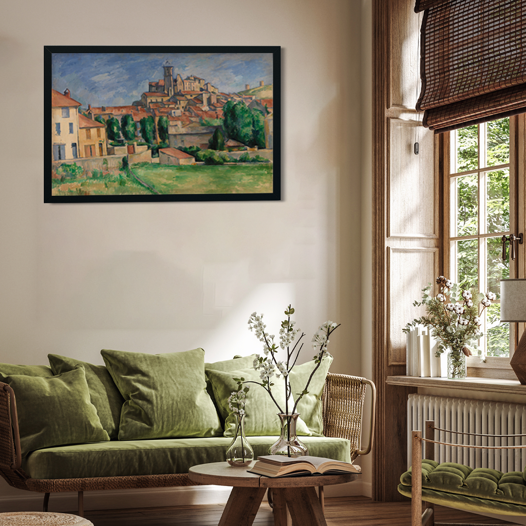 Gardanne Painting 3 : 2 Horizontal Premium Wall Art Canvas by MeriDeewar