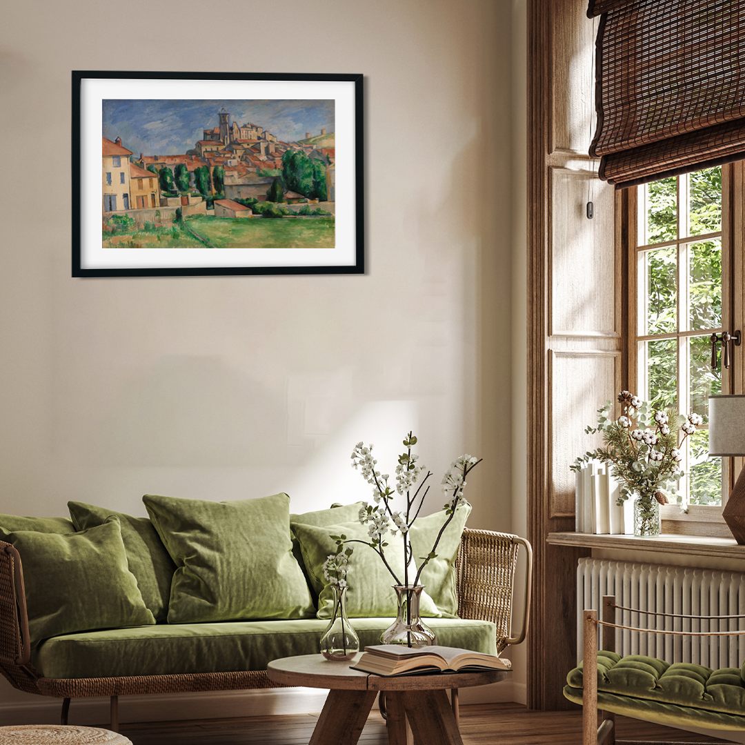 Gardanne Painting 3 : 2 Horizontal Premium Wall Art Canvas by MeriDeewar