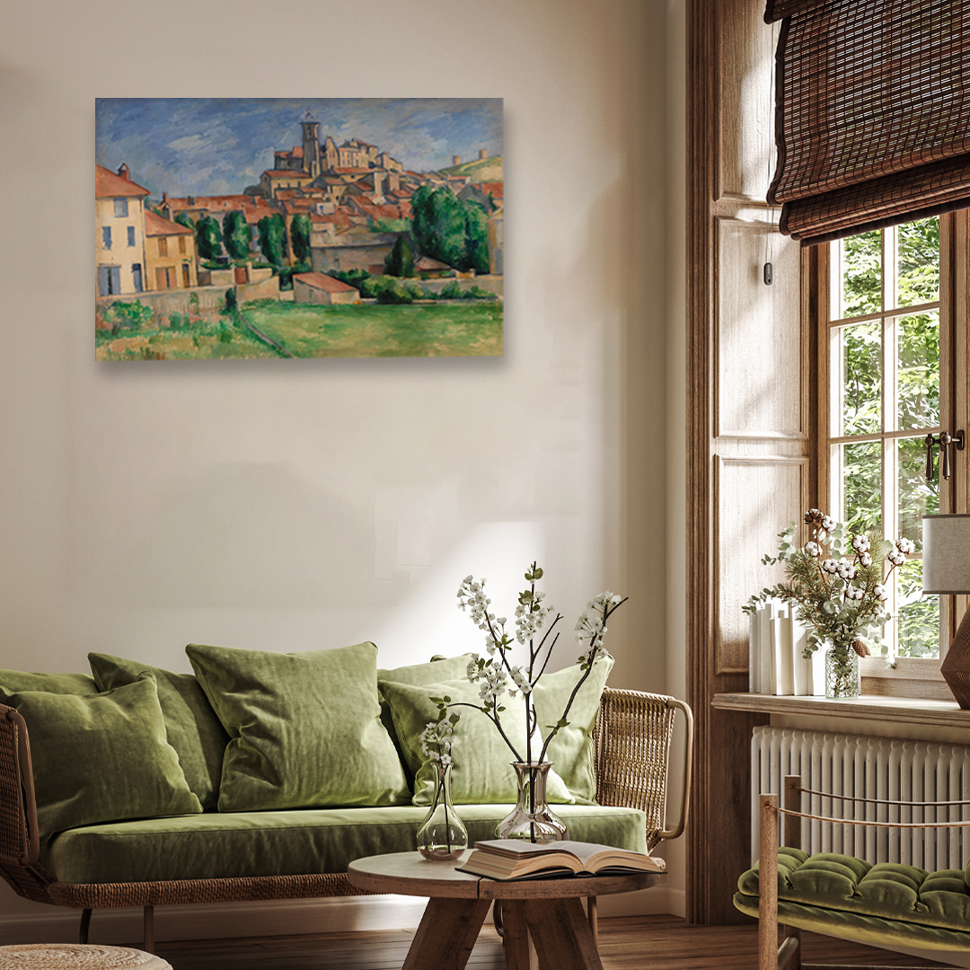 Gardanne Painting 3 : 2 Horizontal Premium Wall Art Canvas by MeriDeewar
