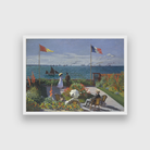 Garden at Sainte Adresse Painting 4 : 3 Horizontal Premium Wall Art Canvas by MeriDeewar