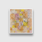 Garden city idyll painting - Meri Deewar 1 : 1 Square Premium Wall Art Canvas by MeriDeewar