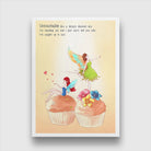Garden Fairies Painting 2 : 3 Vertical Premium Wall Art Canvas by MeriDeewar